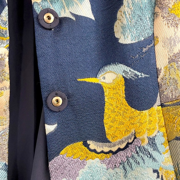 Chico’s Blue Floral Embroidered Jacket - Picture 9 of 12